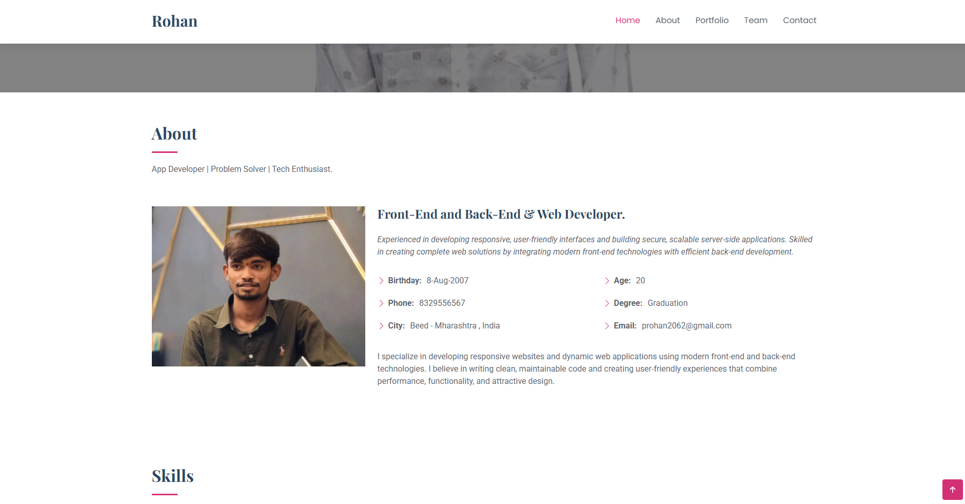 Portfolio Website